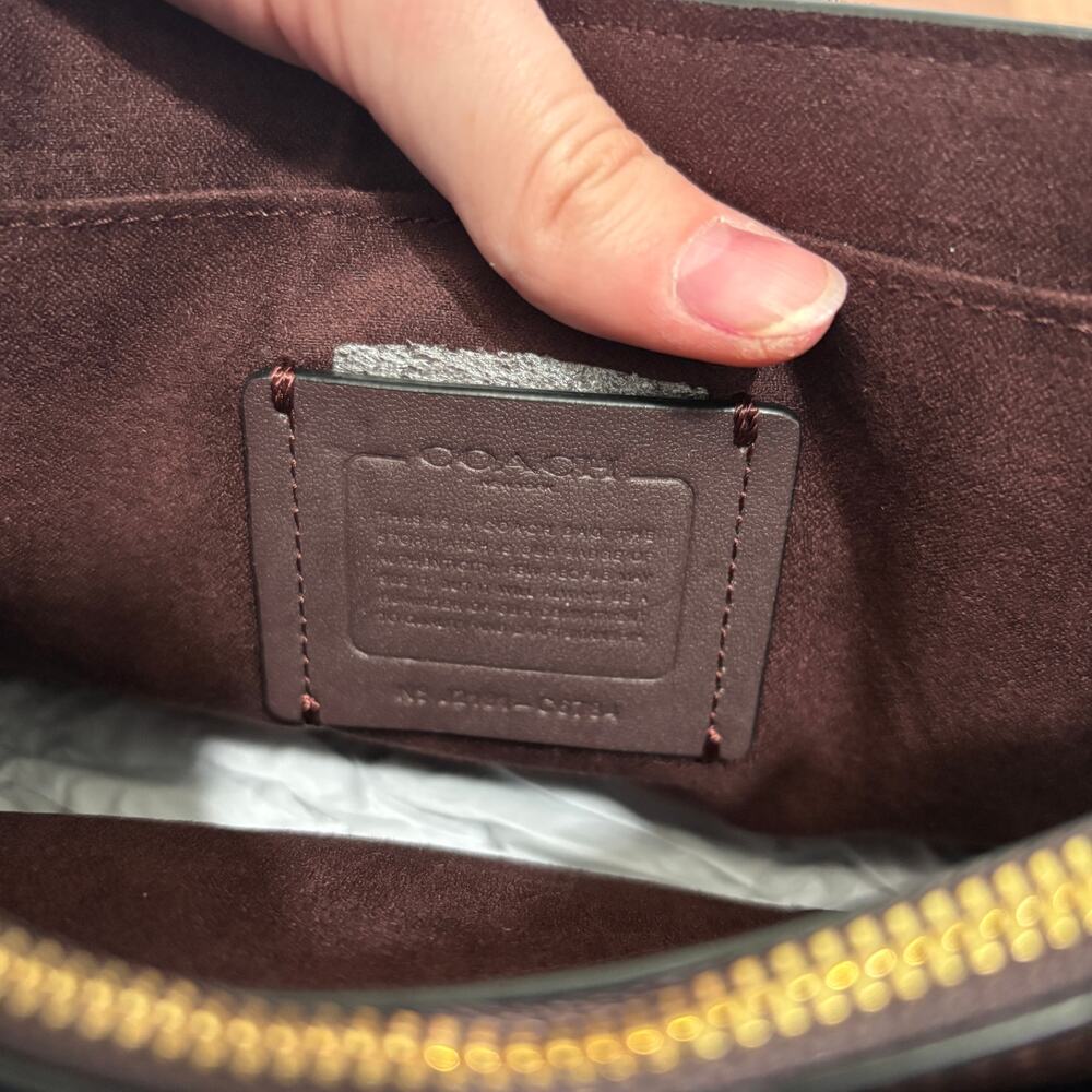 NEW Coach Signature Tammie Logo Flap Gold Chain Strap Crossbody Shoulder Bag - Picture 8 of 10